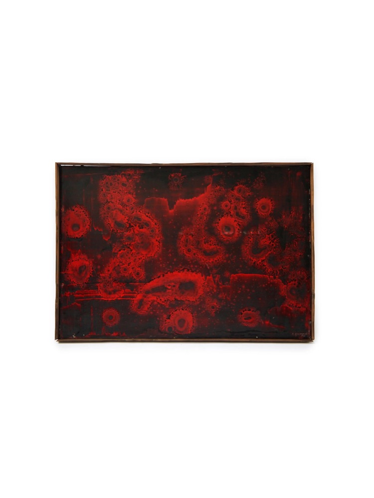 Robert Hector Geenens (1896-1976), mixed media on board, signed, dated 1969
