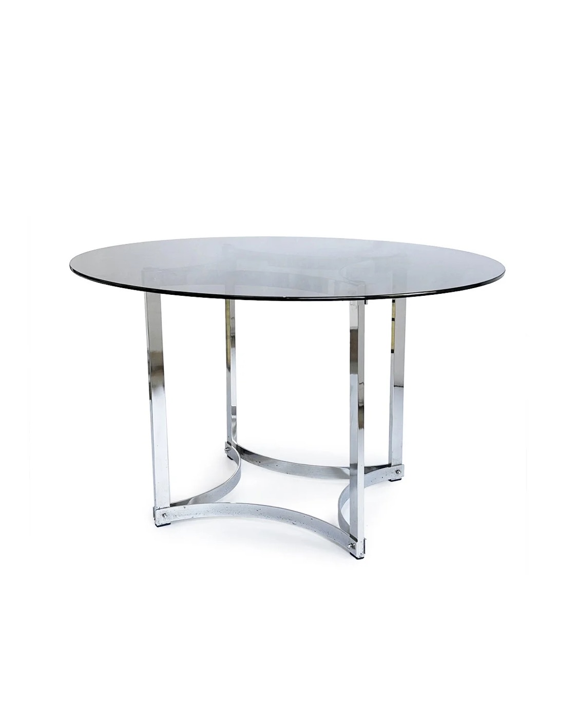 1970's Chrome round dining table