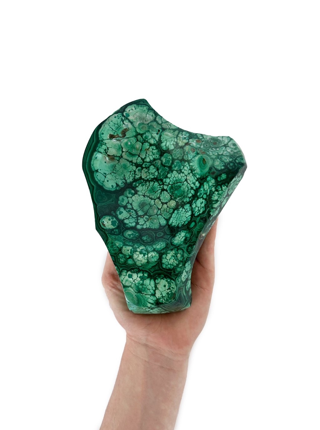 African Malachite bowl