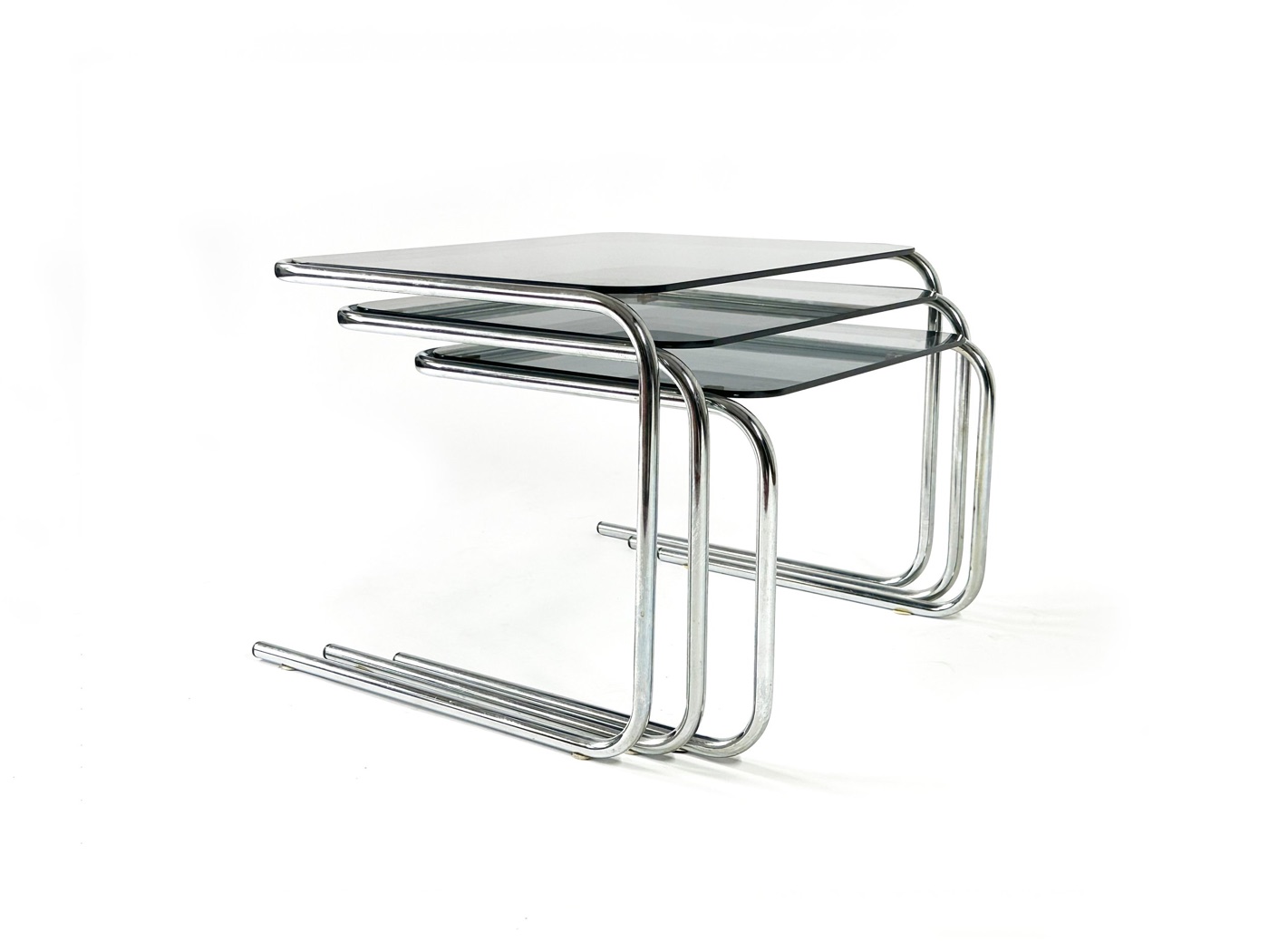 Set of three 1970's nesting tables