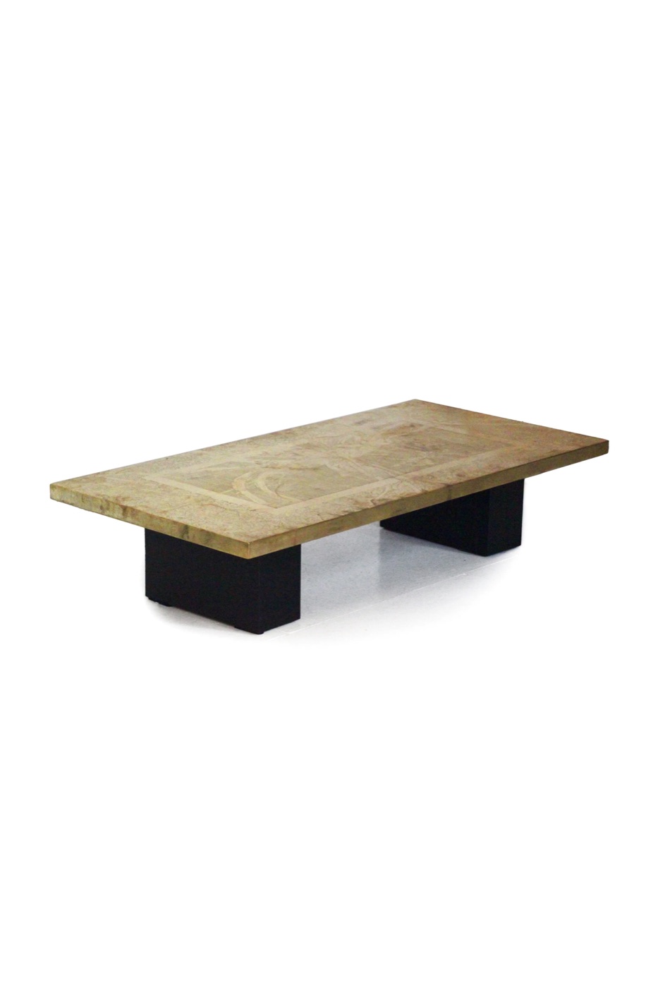 Etched brass low table from Lova Creation