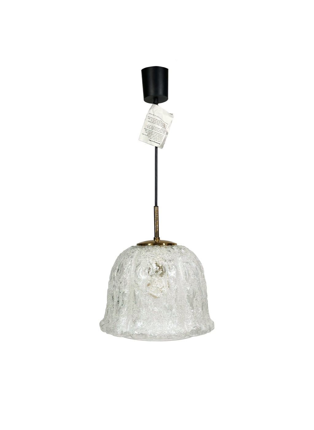 1970's Glashütte Limburg pendant lamp