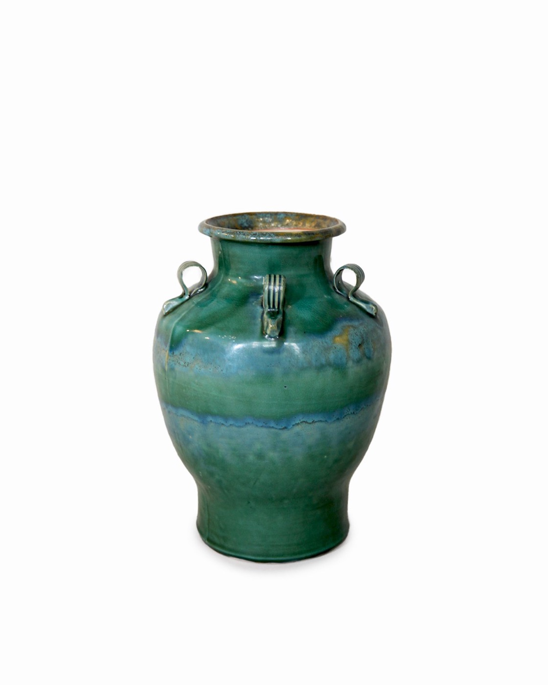 Green glazed Chinese Martaban stoneware vase