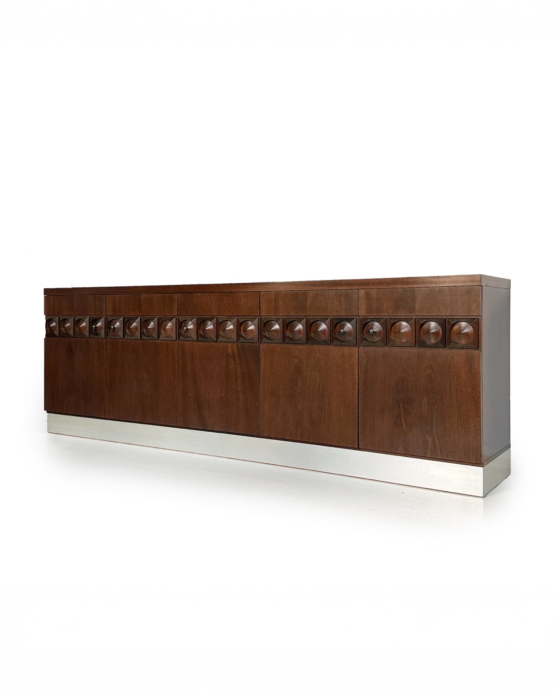 Large brutalist credenza, 1970's