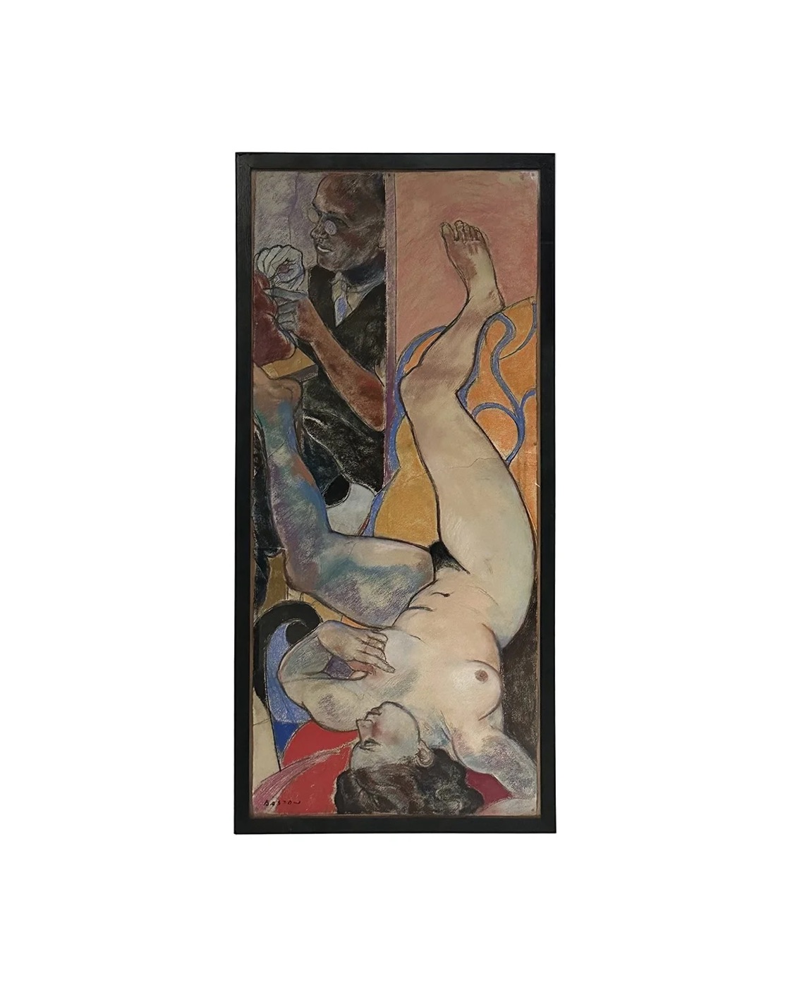 Michael Bastow - Large self-portrait with reclining nude