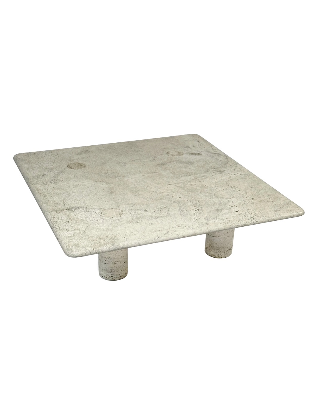 Travertine coffee table, 1970's