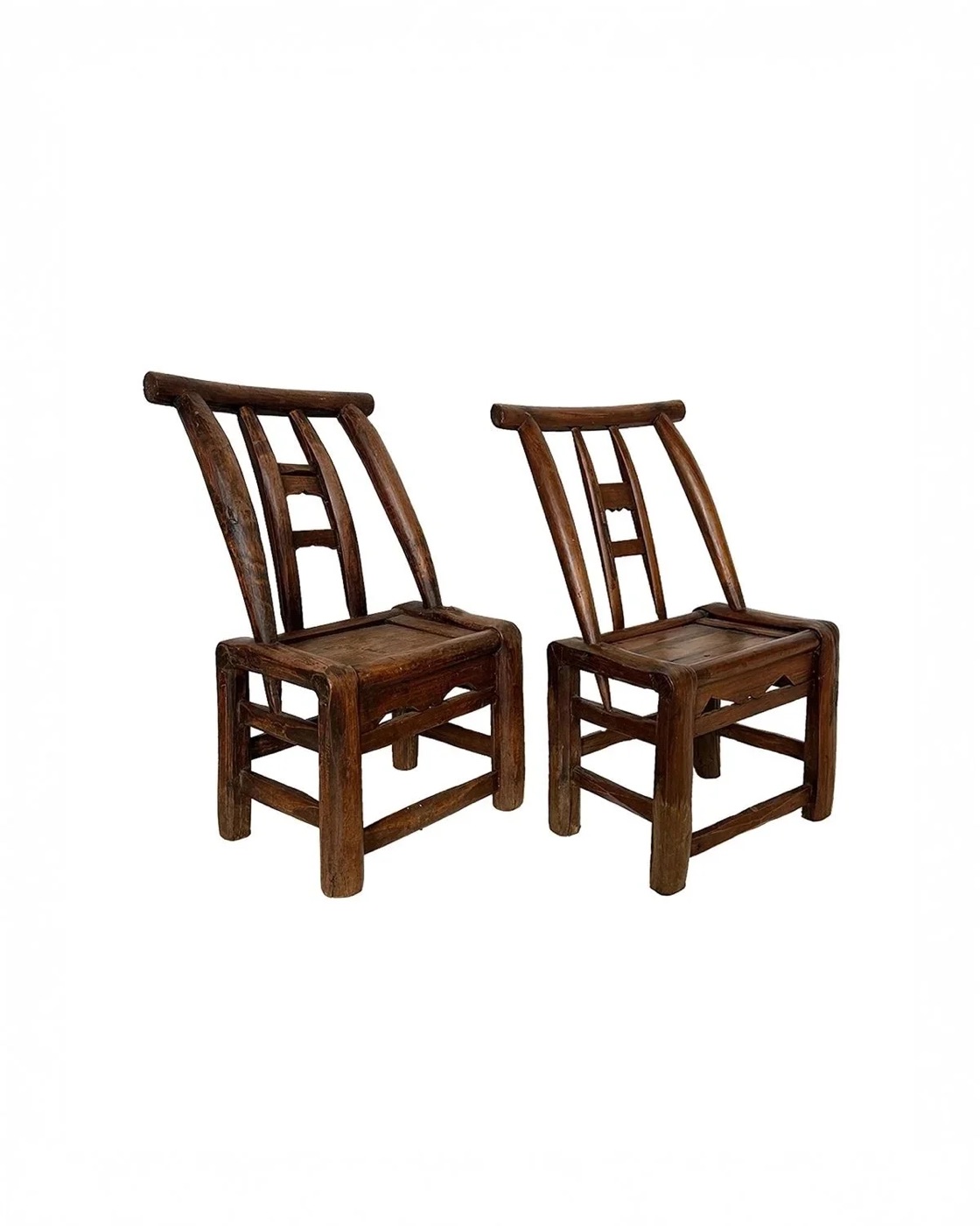 Pair of Chinese children's chairs