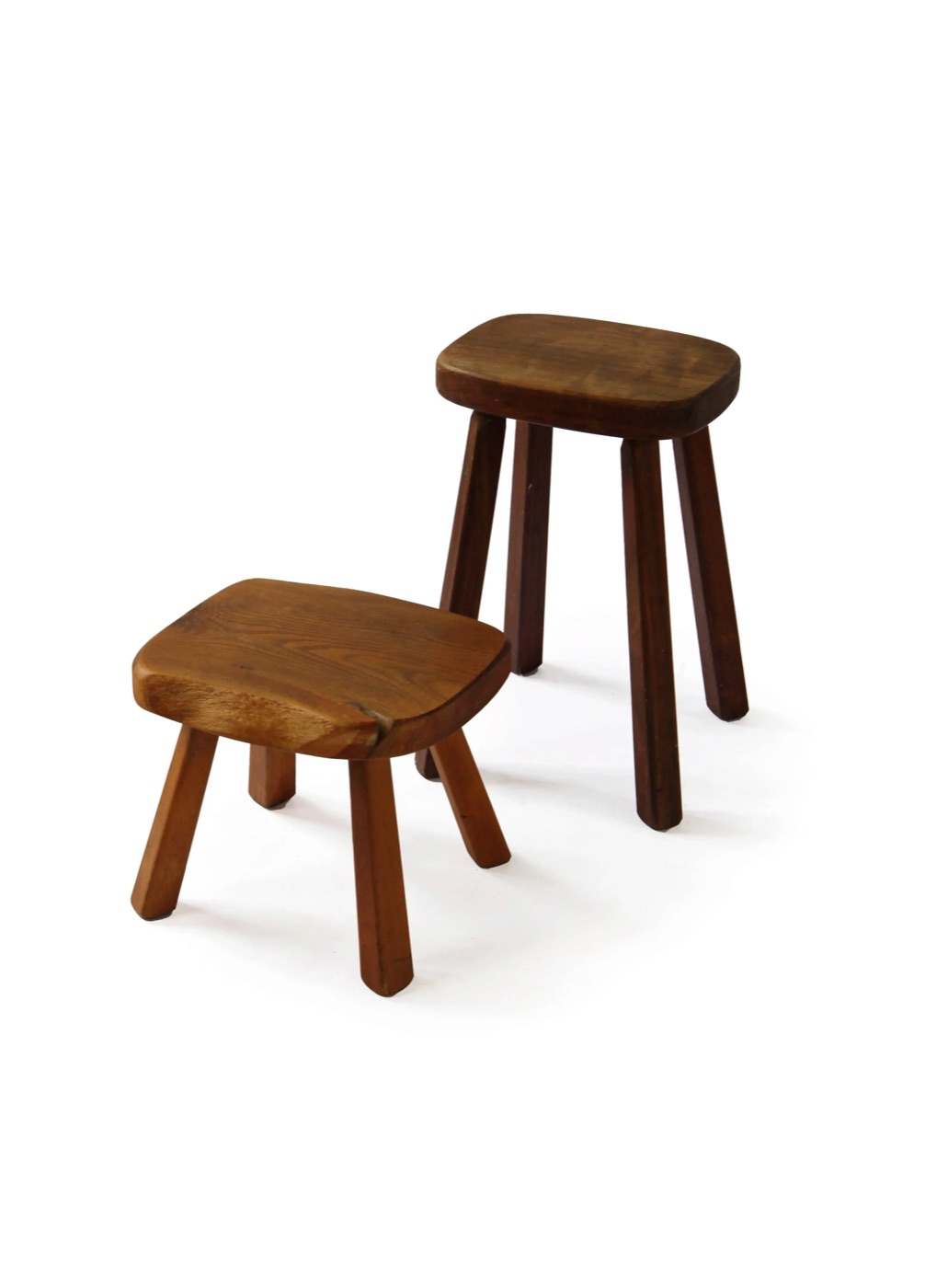 Set of vintage artisan tabourets